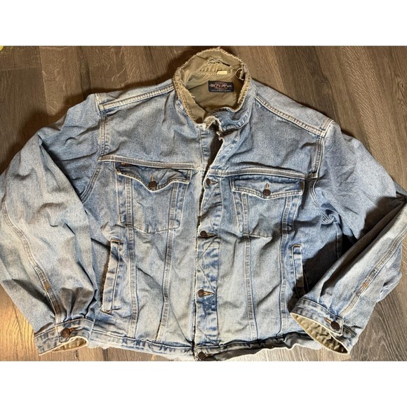 Pepe Jeans Other - VINTAGE Pepe Jacket Mens XLarge Blue Denim Jean Trucker 90s Y2K Hip Hop Coat